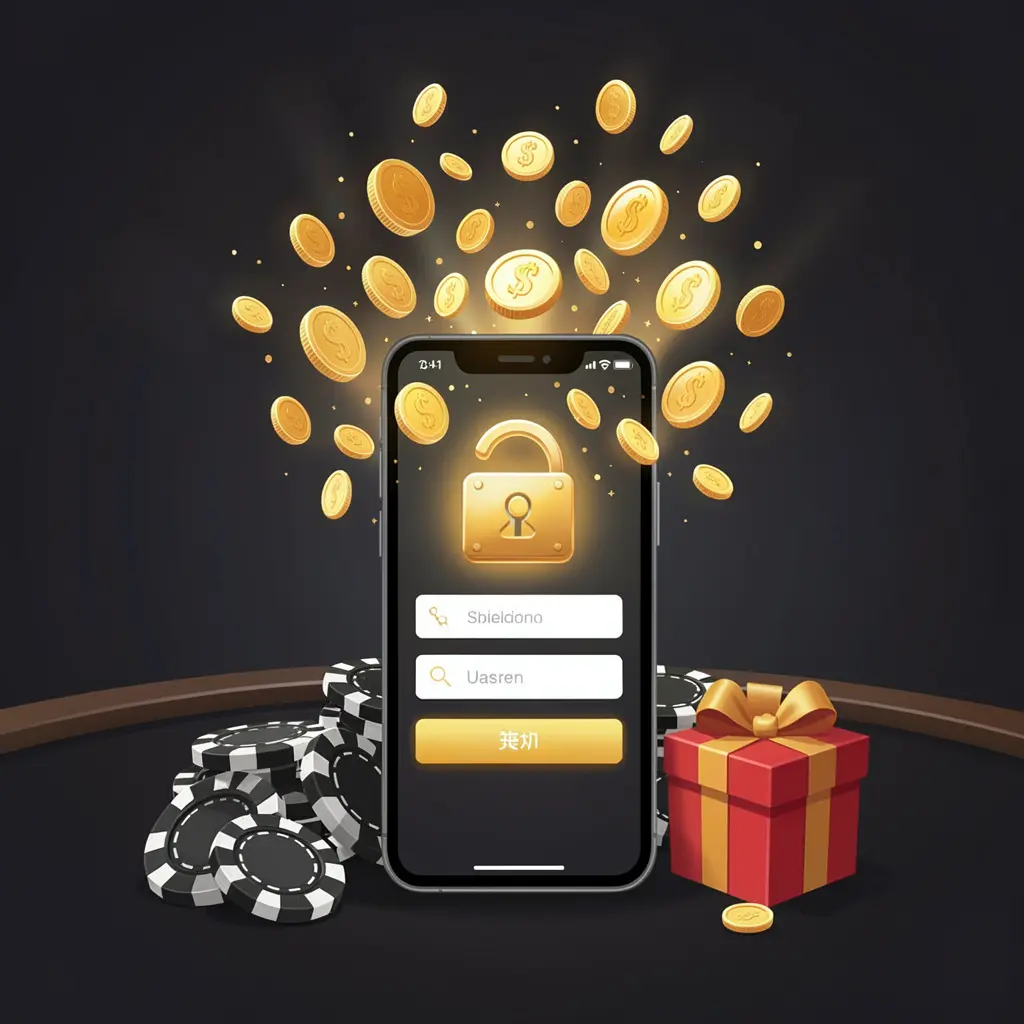 Ilustrasi masuk pengguna kasino CK798 menampilkan ponsel dengan ikon akses aman, koin emas yang meledak dari layar, chip poker, dan kotak hadiah di dekatnya pada latar belakang gelap premium Ilustrasi masuk pengguna kasino CK798 menampilkan ponsel dengan ikon akses aman, koin emas yang meledak dari layar, chip poker, dan kotak hadiah di dekatnya pada latar belakang gelap premium
